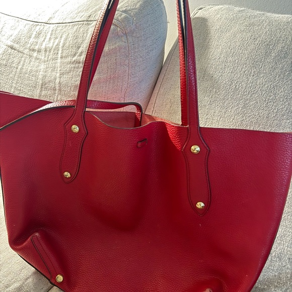 Annabel Ingall Small Isabella Tote - BERRY - Picture 3 of 4